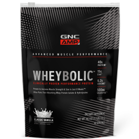 GNC AMP Wheybolic™ Protein Powder, Classic Vanilla, 1.1 lbs, 40g Whey Protein