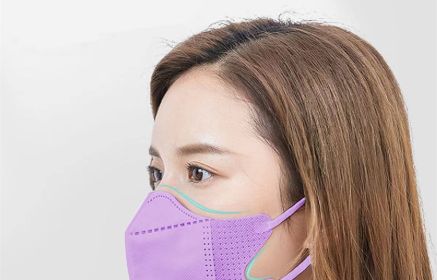 Comfortable 3-layer Thin Disposable Breathable Face Mask (Option: Purple-50PCS)