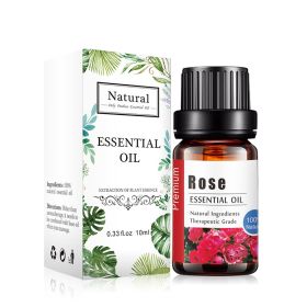 Pure Essential Oil 10ml Aroma Diffuser (Option: Rose-10ml)