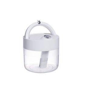 Cross-Border Portable 1L Large-Capacity Office And Home Desktop Humidifier (Option: White-Patch cord)