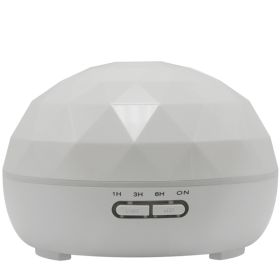 Ultrasonic aroma diffuser mute colorful night light (Option: White-UK)