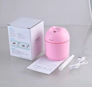 Small Desktop Home Car USB Large Capacity Spray Aromatherapy (Option: Pink-A-USB)