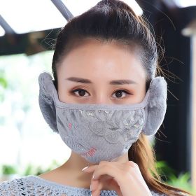 Winter Windproof Warm Mask Womens Earmuffs (Option: A601 grey1)