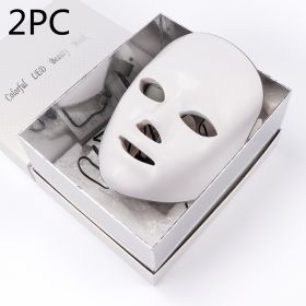 Beauty Instrument Beauty Skin Mask Instrument Seven-color Photon Rejuvenation (Option: With original packaging 2PC-US)