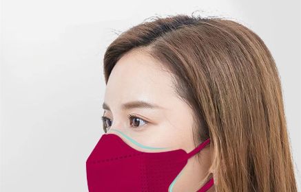 Comfortable 3-layer Thin Disposable Breathable Face Mask (Option: Claret Red-50PCS)