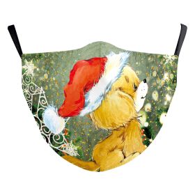 Christmas Funny Digital Printing Double-layer Dust Mask (Option: B178 1110-Adult Average Size)