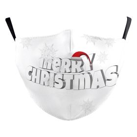 Christmas Tree Digital Printing Double Layer Dustproof Mask (Option: B178 1629-Average Size For Adults)