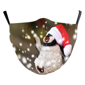 Christmas Digital Printing Double-layer Dust Mask (Option: B178 1076-Adult Average Size)