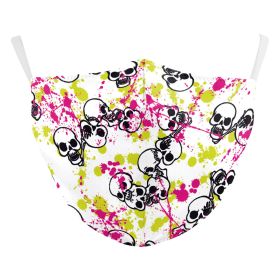 Digital Printing Halloween Skull Pumpkin Creative Design Double-layer Dustproof Mask (Option: B178 471-Adult Average Size)