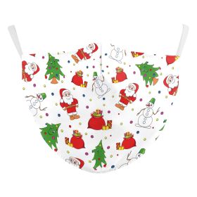 Christmas Digital Printing Double-layer Dust Mask (Option: B178 1066-Adult Average Size)