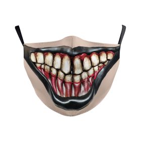 Digital Printing Wansheng Face Mask Skull Double-layer Dust Mask (Option: B178 141-Average Size For Adults)