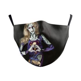 Digital Printing Wansheng Face Mask Skull Double-layer Dust Mask (Option: B178 104-Average Size For Adults)