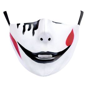 Halloween Digital Printing Funny Face Double-layer Dust Mask (Option: B178 985-Adult Average Size)