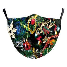 Christmas Funny Digital Printing Double-layer Dust Mask (Option: B178 1115-Adult Average Size)