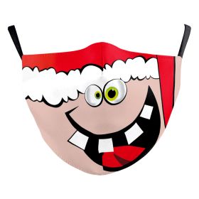 Christmas Funny Digital Printing Double-layer Dust Mask (Option: B178 1102-Adult Average Size)