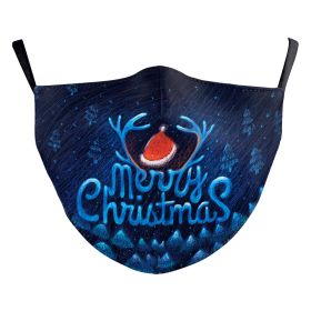 Christmas Light Shadow Digital Printing Double-layer Dust Mask (Option: B178 1094-Adult Average Size)