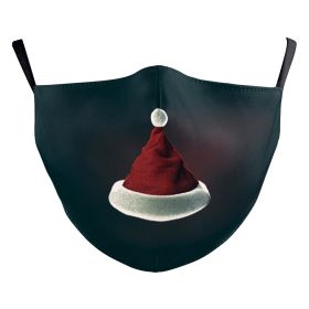 Christmas Red Digital Printing Double-layer Dust Mask (Option: B178 1471-Adult Average Size)