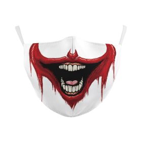 Digital Printing Wansheng Face Mask Skull Double-layer Dust Mask (Option: B178 144-Average Size For Adults)