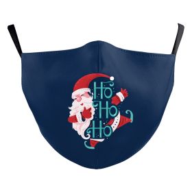 Santa Elk Digital Printing Double-layer Dust Mask (Option: B178 1334-Average Size For Adults)