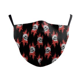 Wanfestival Skull Clown Digital Printing Double-layer Dust Mask (Option: B178 044-Average Size For Adults)