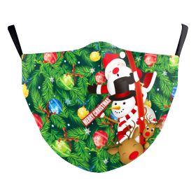 Christmas Funny Digital Printing Double-layer Dust Mask (Option: B178 1124-Adult Average Size)