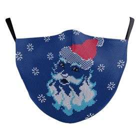 Christmas Beard Digital Printing Double Layer Dustproof Mask (Option: B178 804-Average Size For Adults)