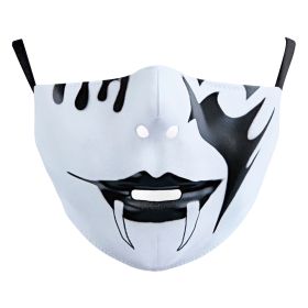 Halloween Digital Printing Funny Face Double-layer Dust Mask (Option: B178 983-Adult Average Size)