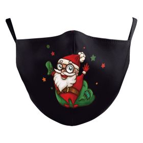 Christmas Snowman Digital Printing Double Layer Dustproof Mask (Option: B178 1155-Adult Average Size)