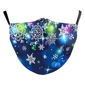 Santa Elk Digital Printing Double-layer Dust Mask (Option: B178 1327-Average Size For Adults)