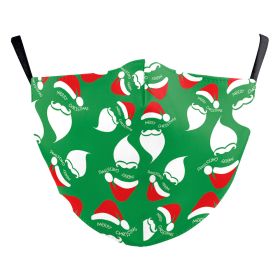 Snowflake Christmas Red Digital Printing Double-layer Dust Mask (Option: B178 1464-Adult Average Size)