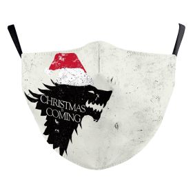 Christmas Tree Digital Printing Double Layer Dustproof Mask (Option: B178 1627-Average Size For Adults)