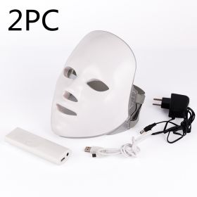 Beauty Instrument Beauty Skin Mask Instrument Seven-color Photon Rejuvenation (Option: Without original packaging 2PC-EU)