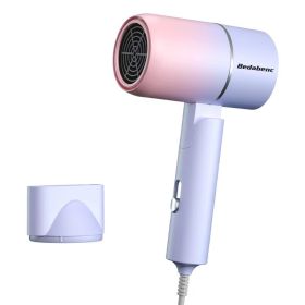 Hair Dryer Household High-power Negative Ion (Option: Gradient color folding-220V US)