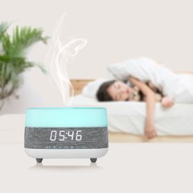 Clock Aromatherapy Humidifier Home Office Time (Option: Offwhite-AU)